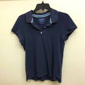 American Eagle Navy Blue Polo Shirt